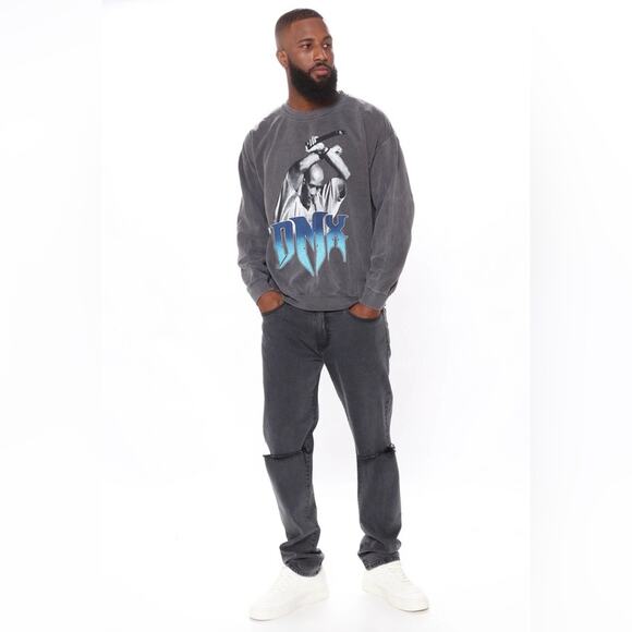 NWT‎ Ruff Ryders DMX Anthem Crewneck Sweatshirt Large Black - Picture 1 of 6